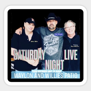 Waylon and Willies Patio Sticker